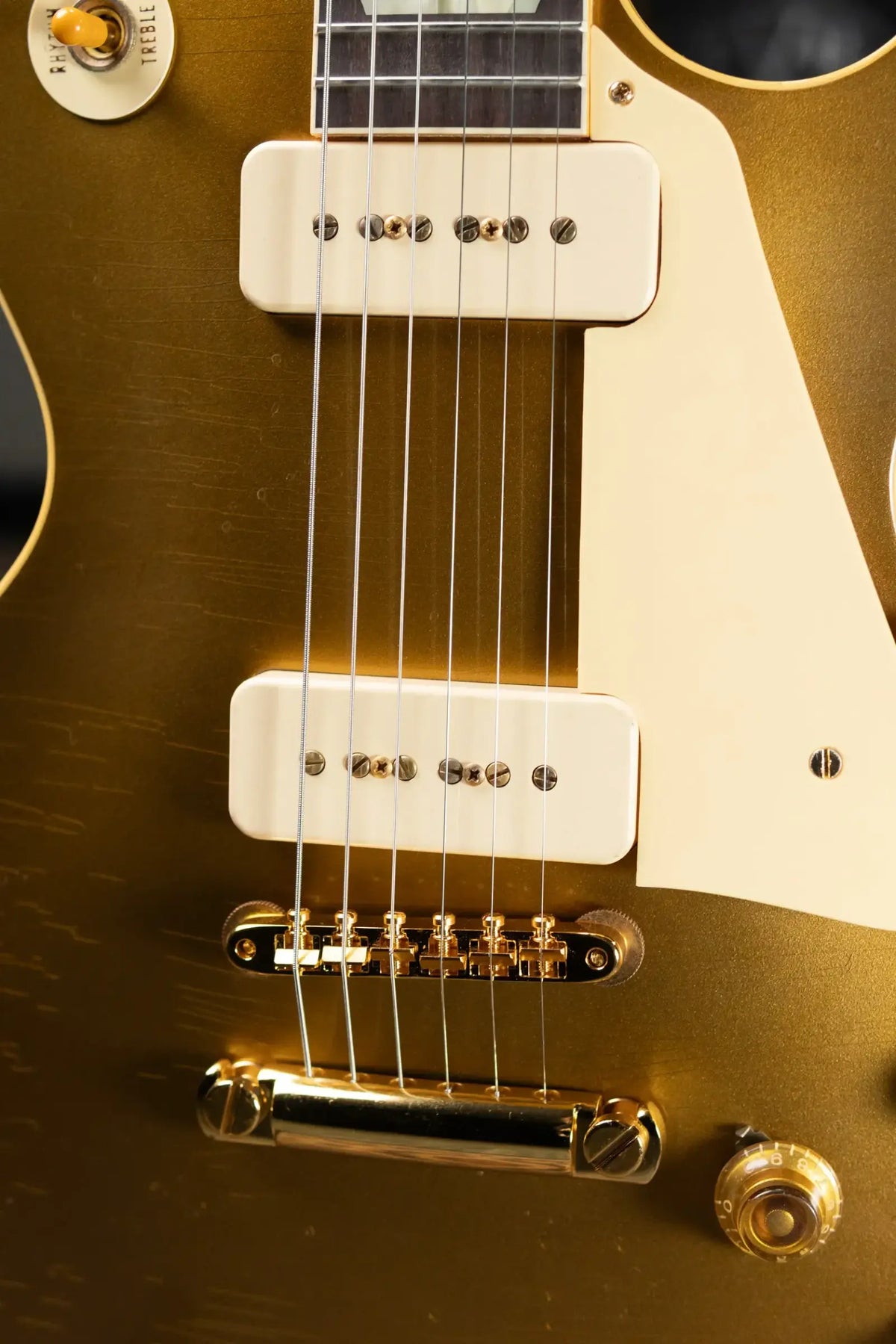 Gibson Custom Shop Limited Edition 1956 Les Paul Standard Reissue Murphy Lab Electric Guitar - All Gold Light Aged with Hardshell Case