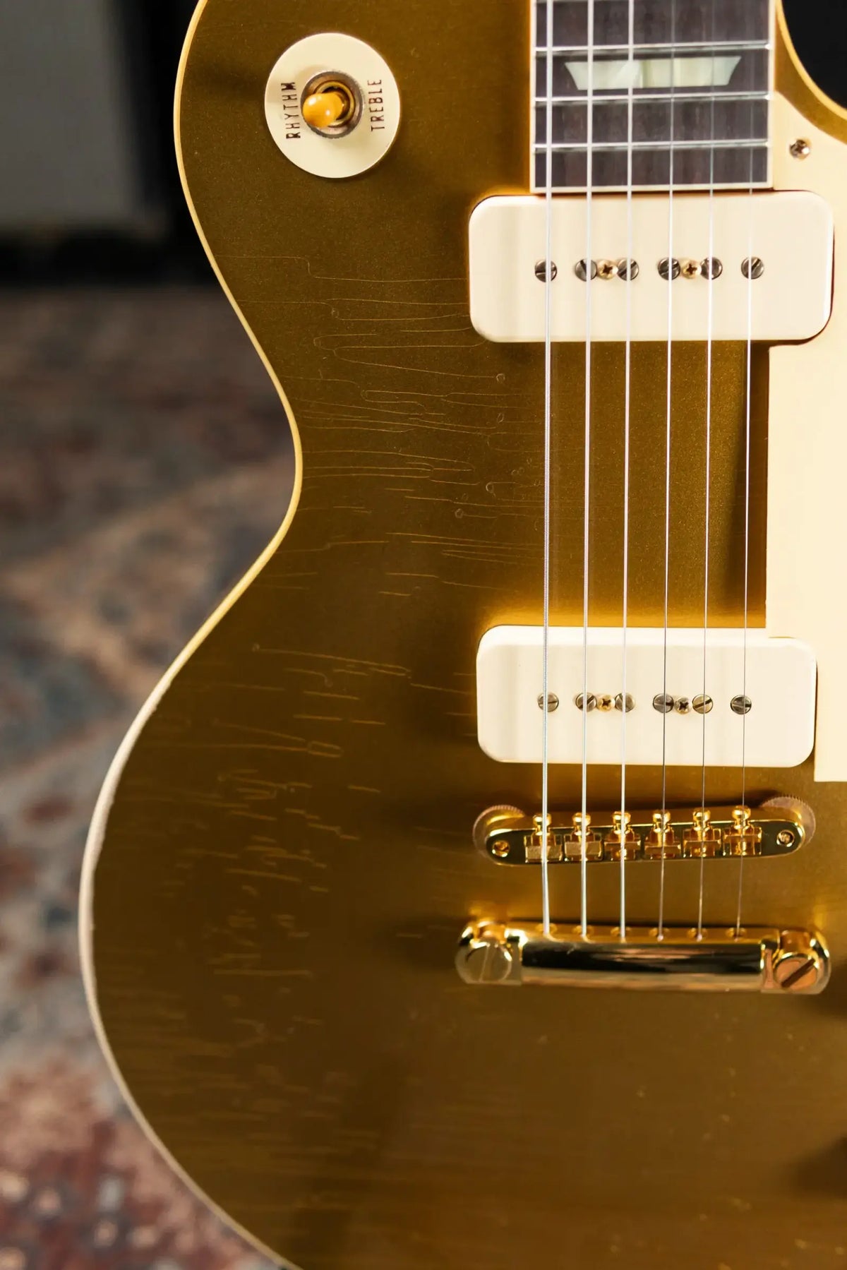 Gibson Custom Shop Limited Edition 1956 Les Paul Standard Reissue Murphy Lab Electric Guitar - All Gold Light Aged with Hardshell Case