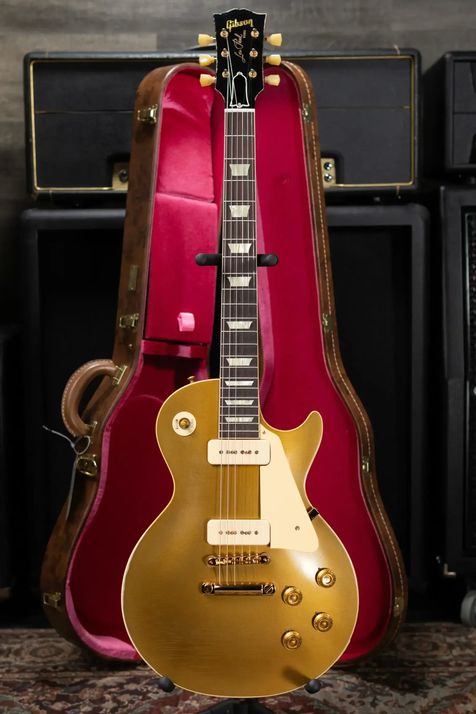 Gibson Custom Shop Limited Edition 1956 Les Paul Standard Reissue Murphy Lab Electric Guitar - All Gold Light Aged with Hardshell Case