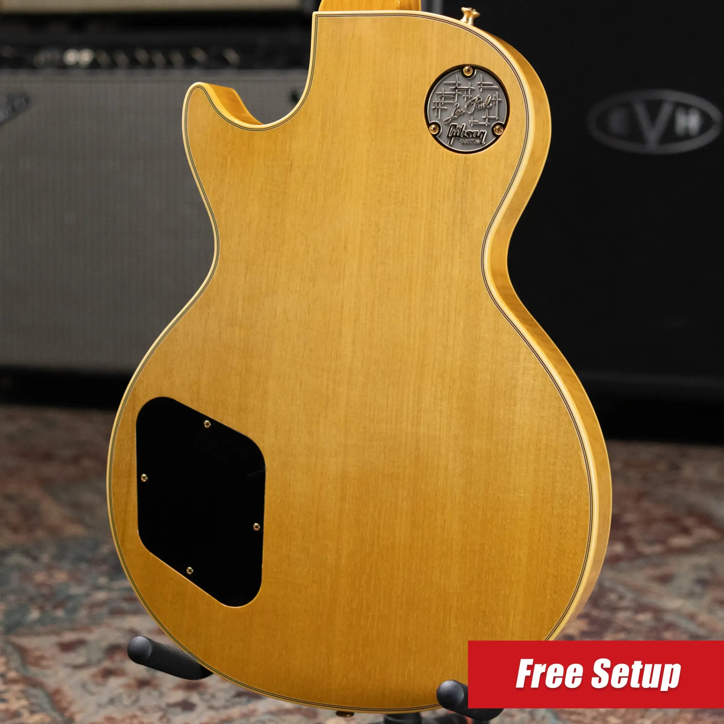 Gibson Custom Shop Limited Edition 1957 Les Paul Custom All Korina VOS Electric Guitar - Antique Natural with Hardshell Case