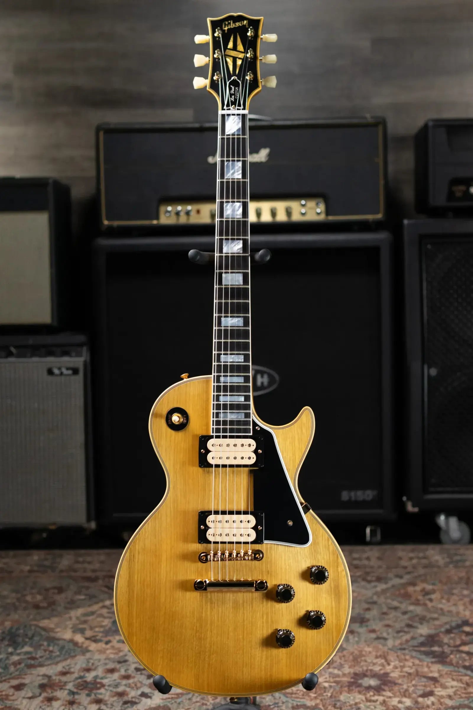 Gibson Custom Shop Limited Edition 1957 Les Paul Custom All Korina VOS Electric Guitar - Antique Natural with Hardshell Case