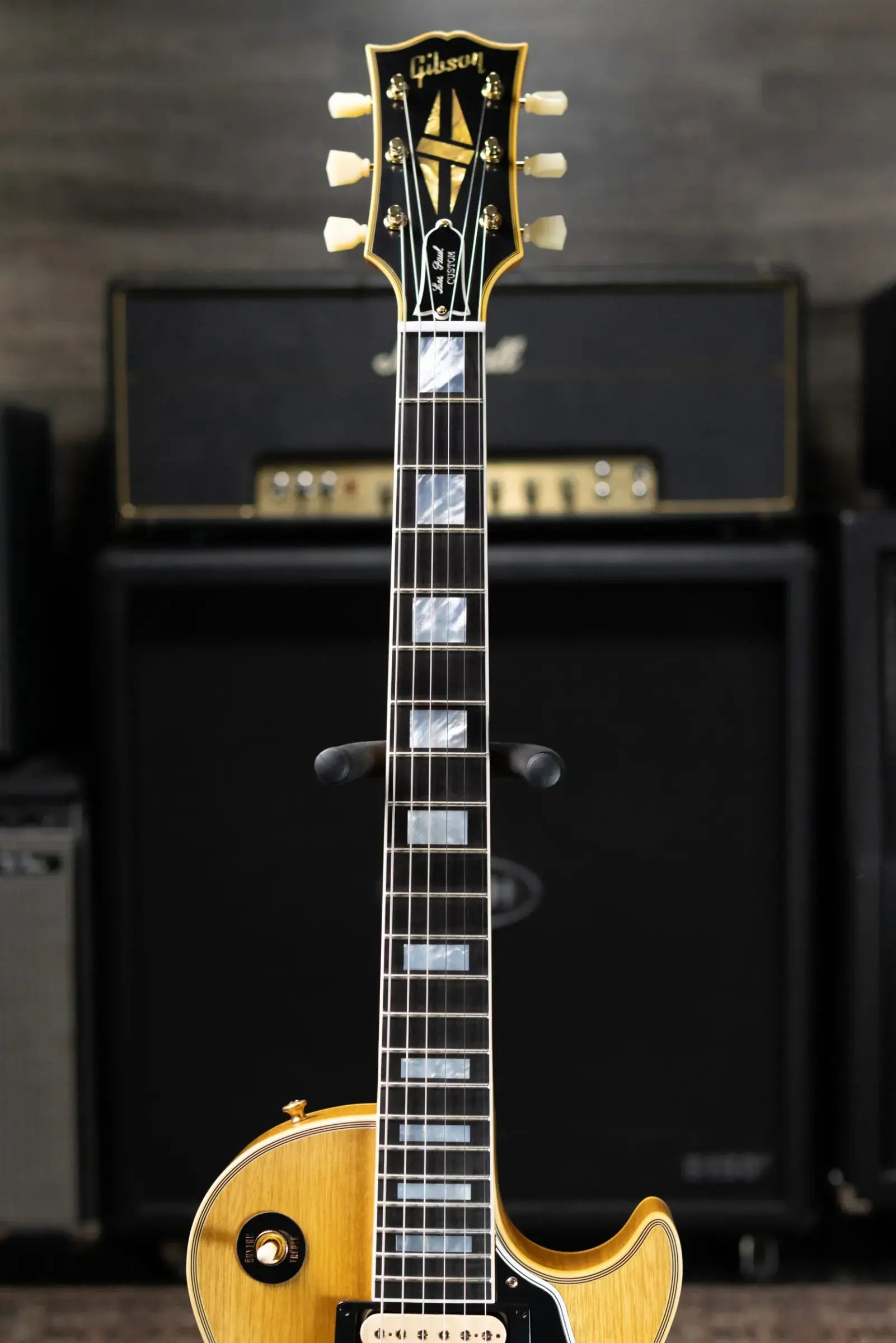 Gibson Custom Shop Limited Edition 1957 Les Paul Custom All Korina VOS Electric Guitar - Antique Natural with Hardshell Case
