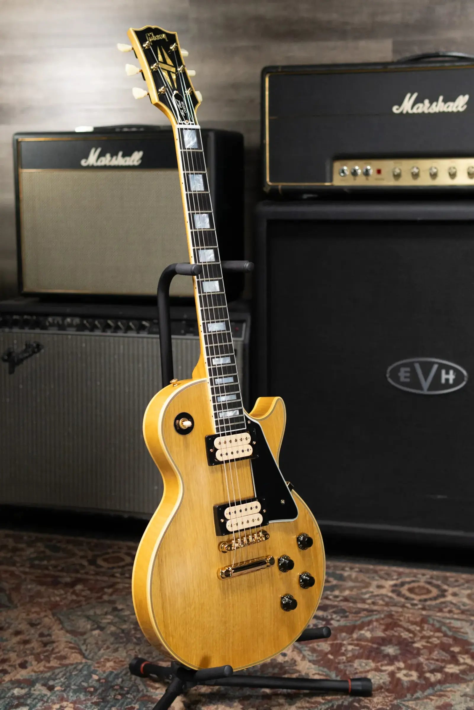 Gibson Custom Shop Limited Edition 1957 Les Paul Custom All Korina VOS Electric Guitar - Antique Natural with Hardshell Case