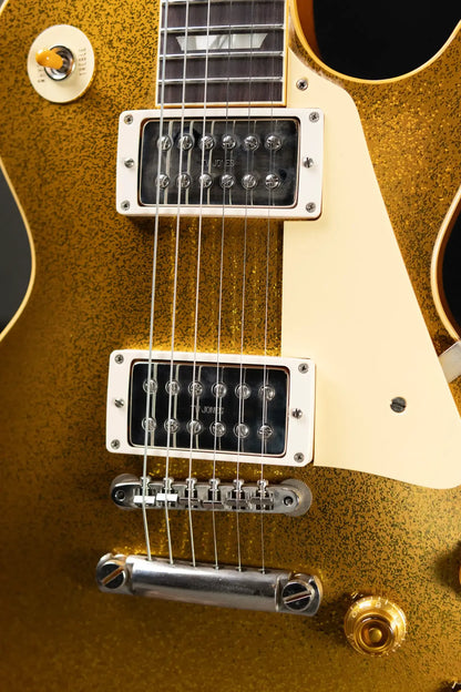 Gibson Custom Shop Limited Edition 1957 Les Paul Standard VOS Electric Guitar - Gold Sparkle with Hardshell Case