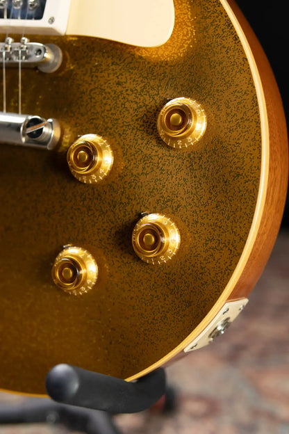 Gibson Custom Shop Limited Edition 1957 Les Paul Standard VOS Electric Guitar - Gold Sparkle with Hardshell Case