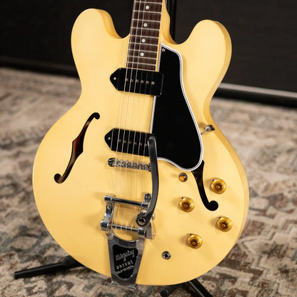 Gibson Custom Shop Limited Edition 1959 ES-330 Bigsby Reissue Hollow Body Electric Guitar - Antique White VOS with Hardshell Case