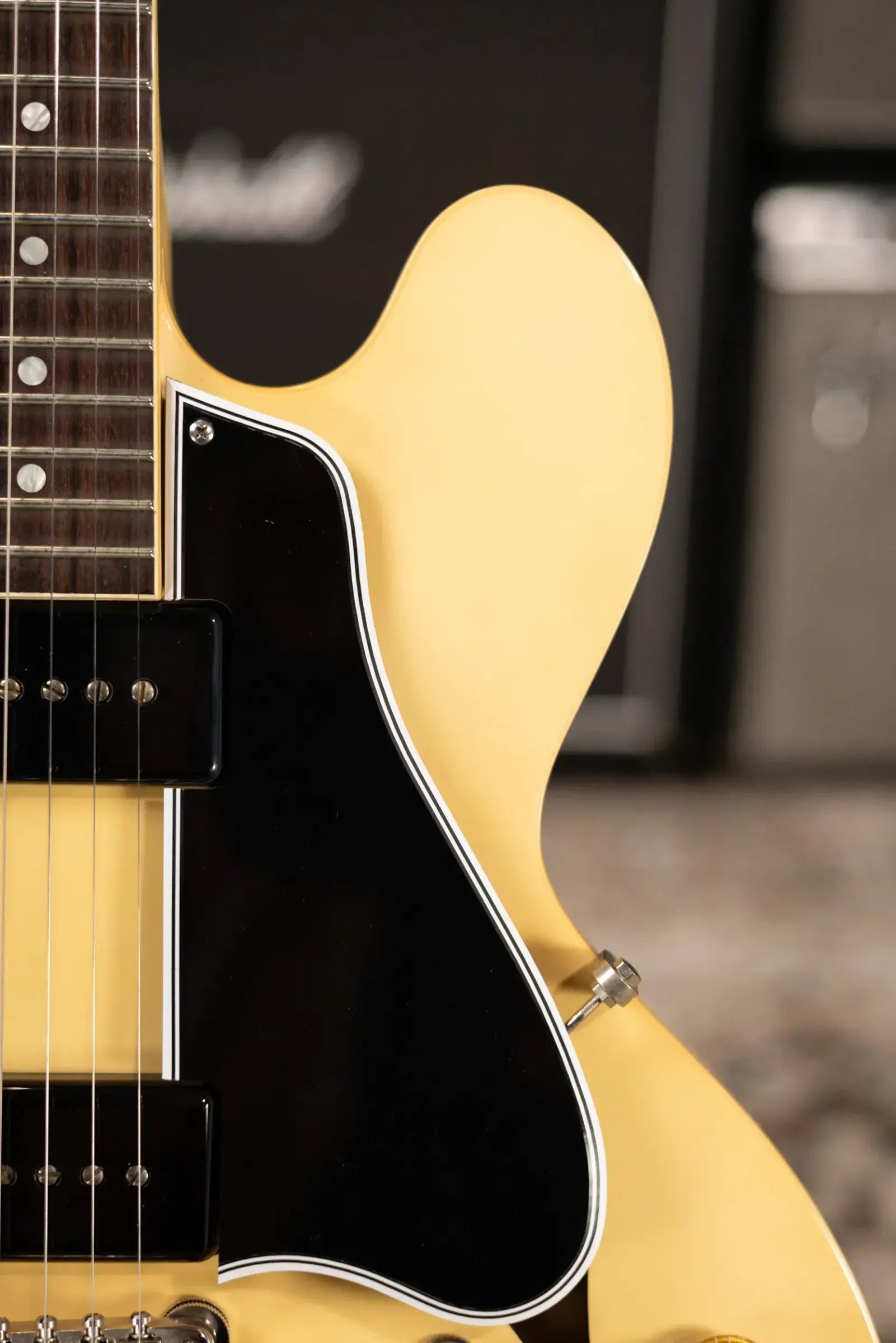 Gibson Custom Shop Limited Edition 1959 ES-330 Bigsby Reissue Hollow Body Electric Guitar - Antique White VOS with Hardshell Case