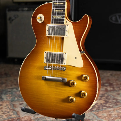Gibson Custom Shop Limited Edition 1959 Les Paul Standard Reissue Murphy Lab Electric Guitar - Faded Peach Burst Heavy Aged with Hardshell Case