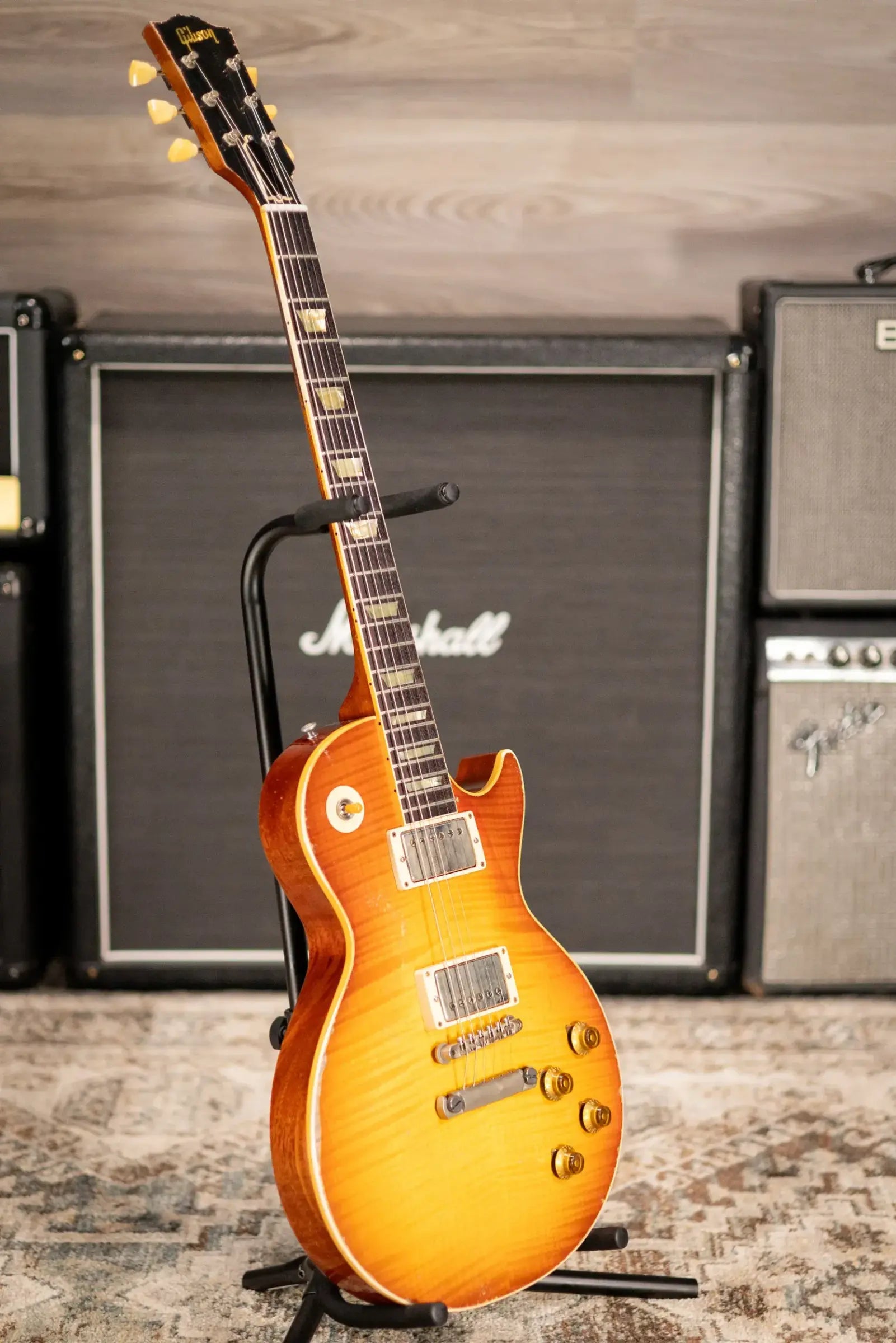 Gibson Custom Shop Limited Edition 1959 Les Paul Standard Reissue Murphy Lab Electric Guitar - Molten Amber Burst Heavy Aged with Hardshell Case