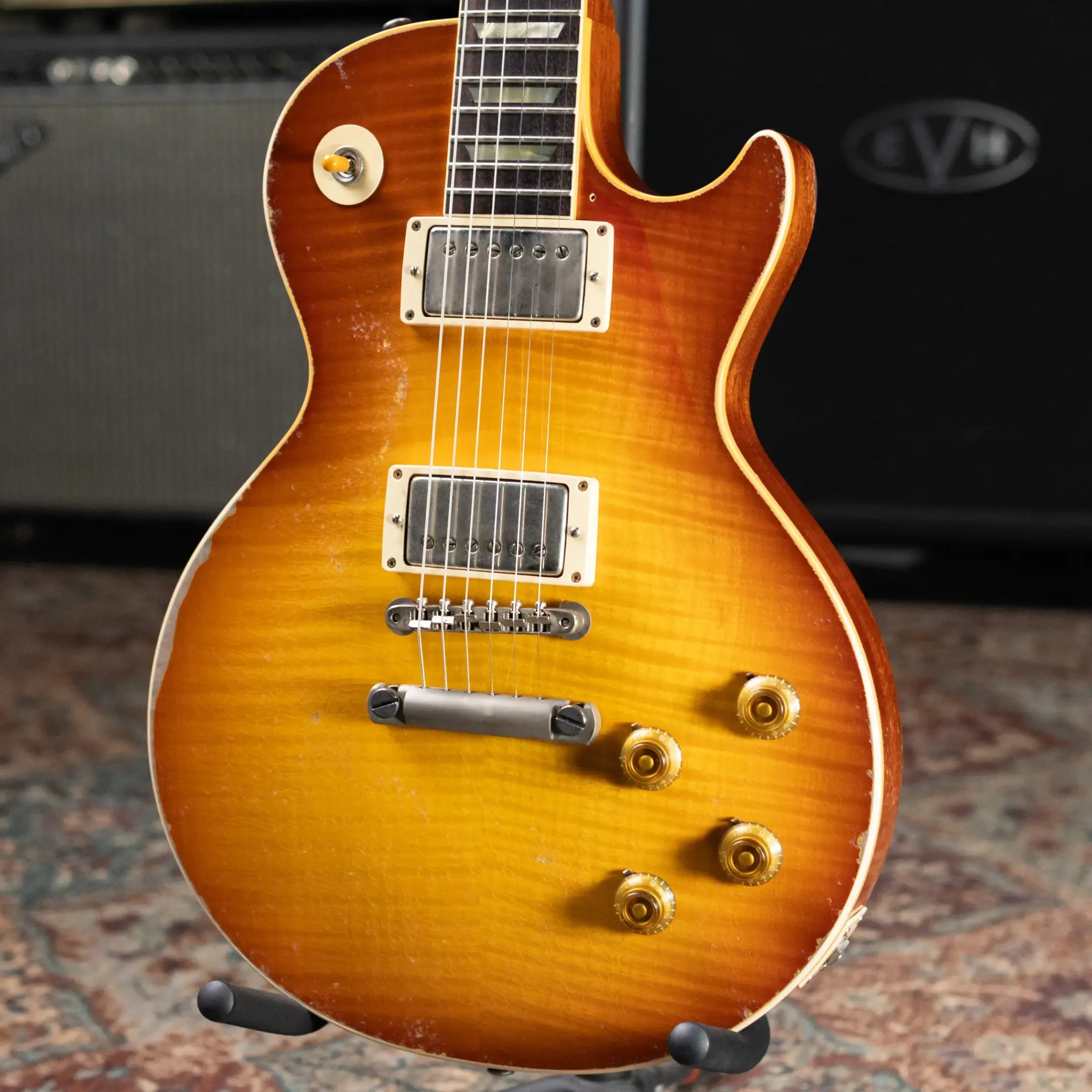 Gibson Custom Shop Limited Edition 1959 Les Paul Standard Reissue Murphy Lab Electric Guitar - Molten Amber Burst Heavy Aged with Hardshell Case