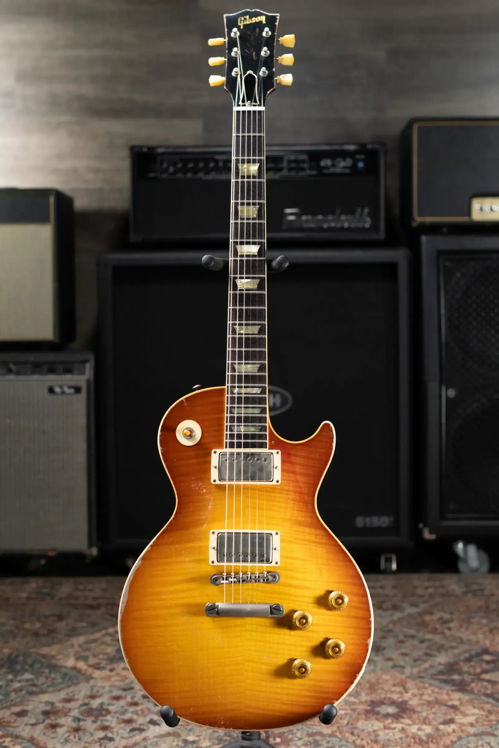 Gibson Custom Shop Limited Edition 1959 Les Paul Standard Reissue Murphy Lab Electric Guitar - Molten Amber Burst Heavy Aged with Hardshell Case