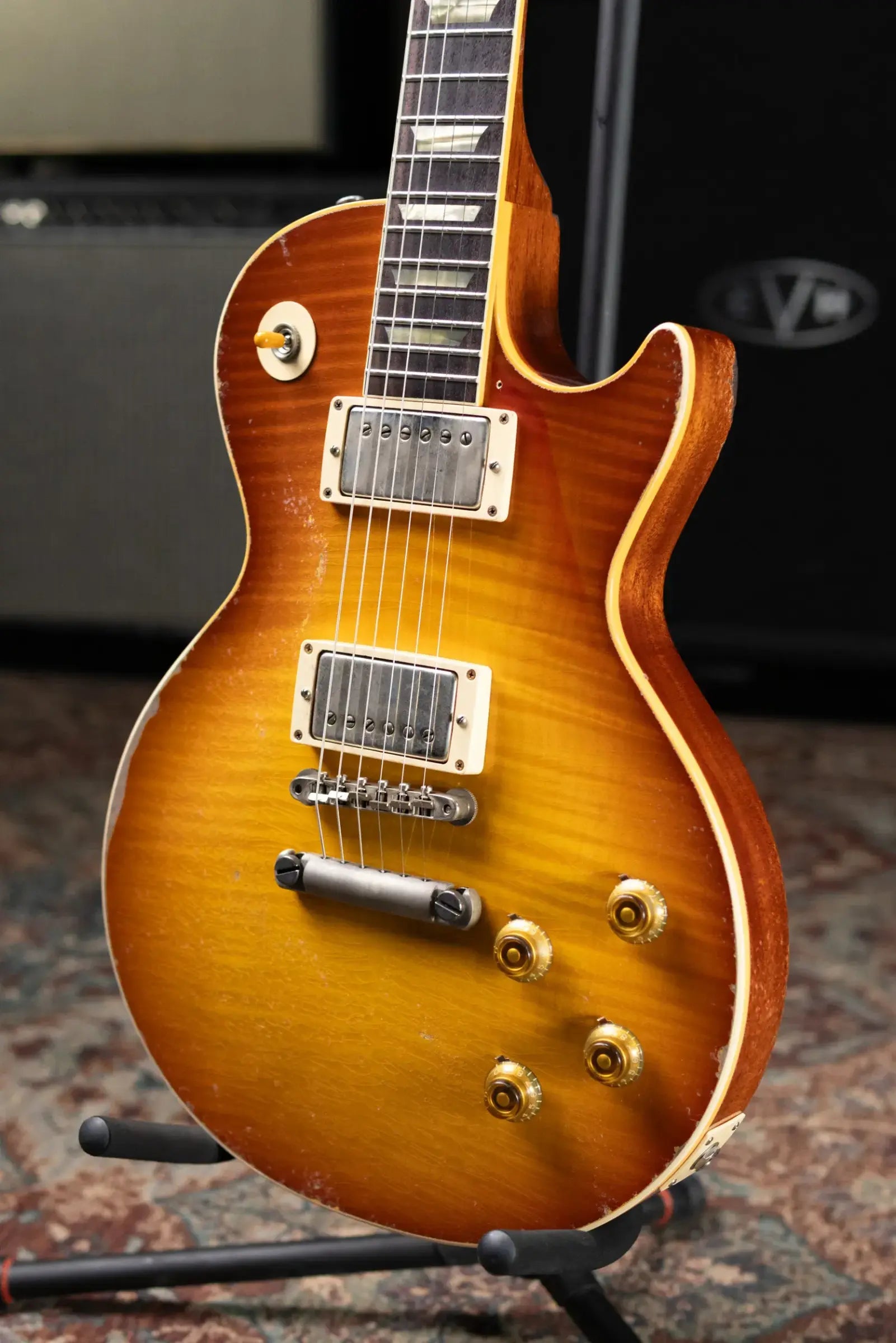 Gibson Custom Shop Limited Edition 1959 Les Paul Standard Reissue Murphy Lab Electric Guitar - Molten Amber Burst Heavy Aged with Hardshell Case