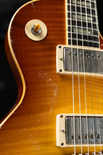 Gibson Custom Shop Limited Edition 1959 Les Paul Standard Reissue Murphy Lab Electric Guitar - Molten Amber Burst Heavy Aged with Hardshell Case