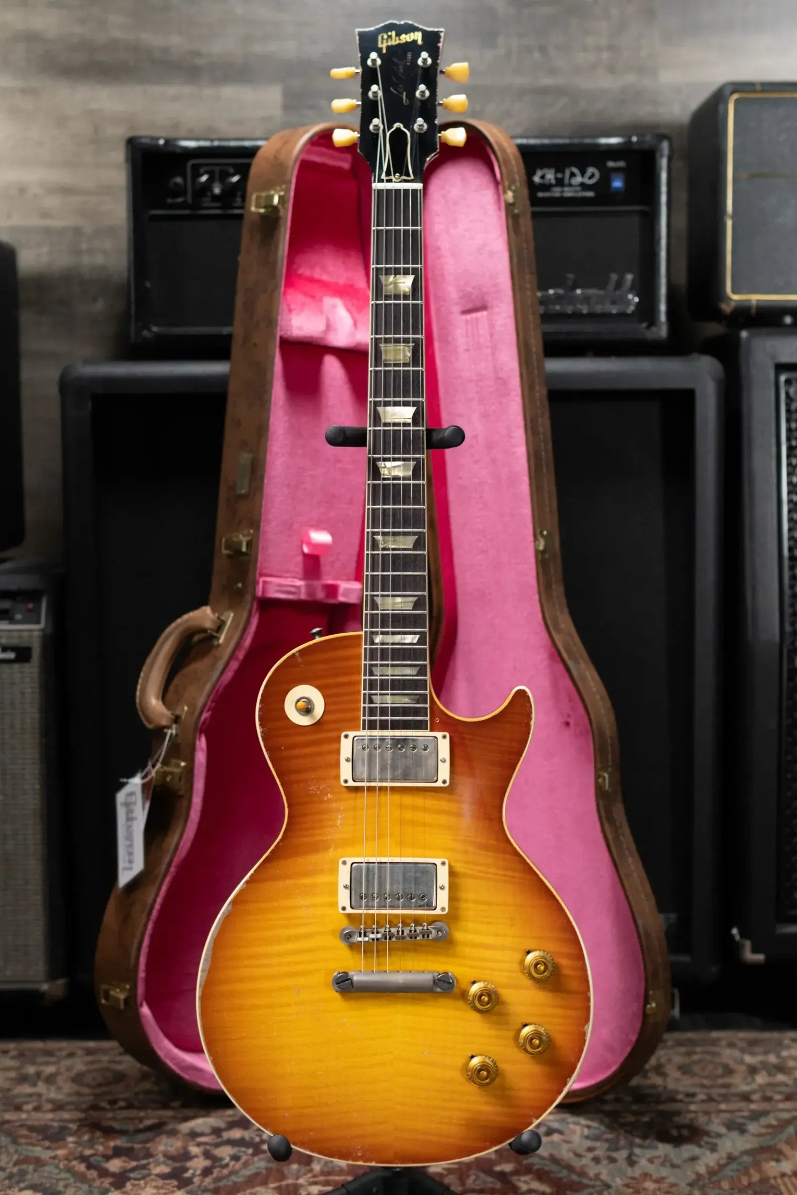 Gibson Custom Shop Limited Edition 1959 Les Paul Standard Reissue Murphy Lab Electric Guitar - Molten Amber Burst Heavy Aged with Hardshell Case