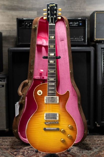 Gibson Custom Shop Limited Edition 1959 Les Paul Standard Reissue Murphy Lab Electric Guitar - Molten Amber Burst Heavy Aged with Hardshell Case