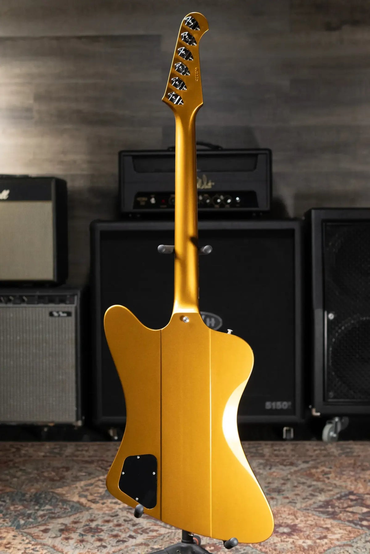Gibson Custom Shop Limited Edition 1963 Firebird VII Maestro Electric Guitar - Double Gold Gloss with Hardshell Case