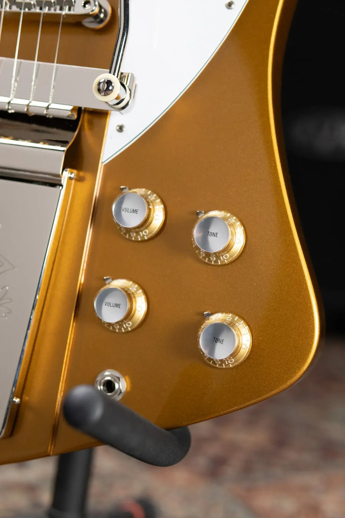 Gibson Custom Shop Limited Edition 1963 Firebird VII Maestro Electric Guitar - Double Gold Gloss with Hardshell Case