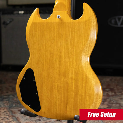 Gibson Custom Shop Limited Edition 1964 SG Standard Korina Maestro Vibrola VOS Electric Guitar - Antique Natural with Hardshell Case