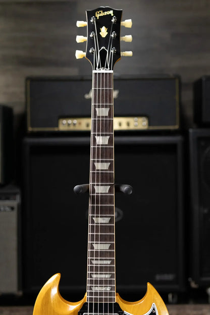 Gibson Custom Shop Limited Edition 1964 SG Standard Korina Maestro Vibrola VOS Electric Guitar - Antique Natural with Hardshell Case