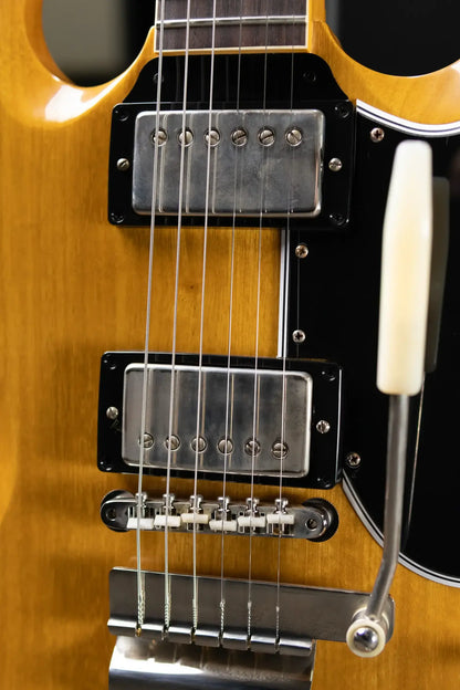 Gibson Custom Shop Limited Edition 1964 SG Standard Korina Maestro Vibrola VOS Electric Guitar - Antique Natural with Hardshell Case