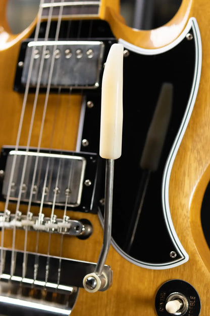 Gibson Custom Shop Limited Edition 1964 SG Standard Korina Maestro Vibrola VOS Electric Guitar - Antique Natural with Hardshell Case