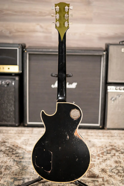 Gibson Custom Shop Limited Edition 1968 Les Paul Custom Reissue Murphy Lab Electric Guitar - Olive Drab Top Ebony Back Heavy Aged with Hardshell Case