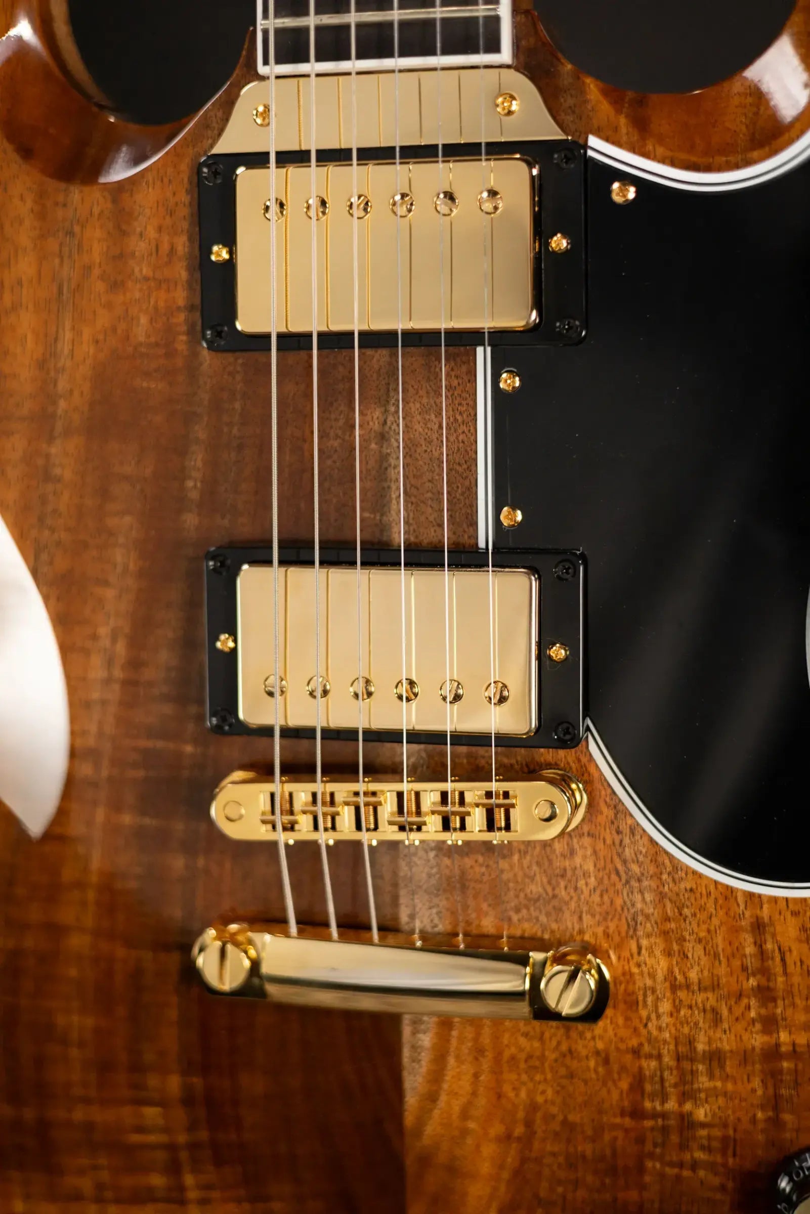Gibson Custom Shop Limited Edition SG Custom Electric Guitar - Koa/Walnut with Hardshell Case