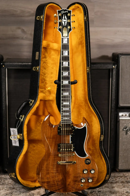 Gibson Custom Shop Limited Edition SG Custom Electric Guitar - Koa/Walnut with Hardshell Case