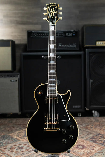 Gibson Custom Shop Made 2 Measure 1957 Les Paul Custom VOS Electric Guitar - Ebony with Hardshell Case