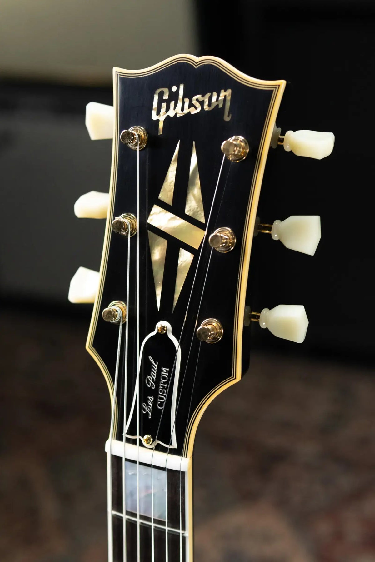 Gibson Custom Shop Made 2 Measure 1957 Les Paul Custom VOS Electric Guitar - Ebony with Hardshell Case