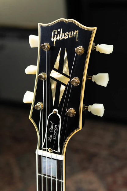 Gibson Custom Shop Made 2 Measure 1957 Les Paul Custom VOS Electric Guitar - Ebony with Hardshell Case