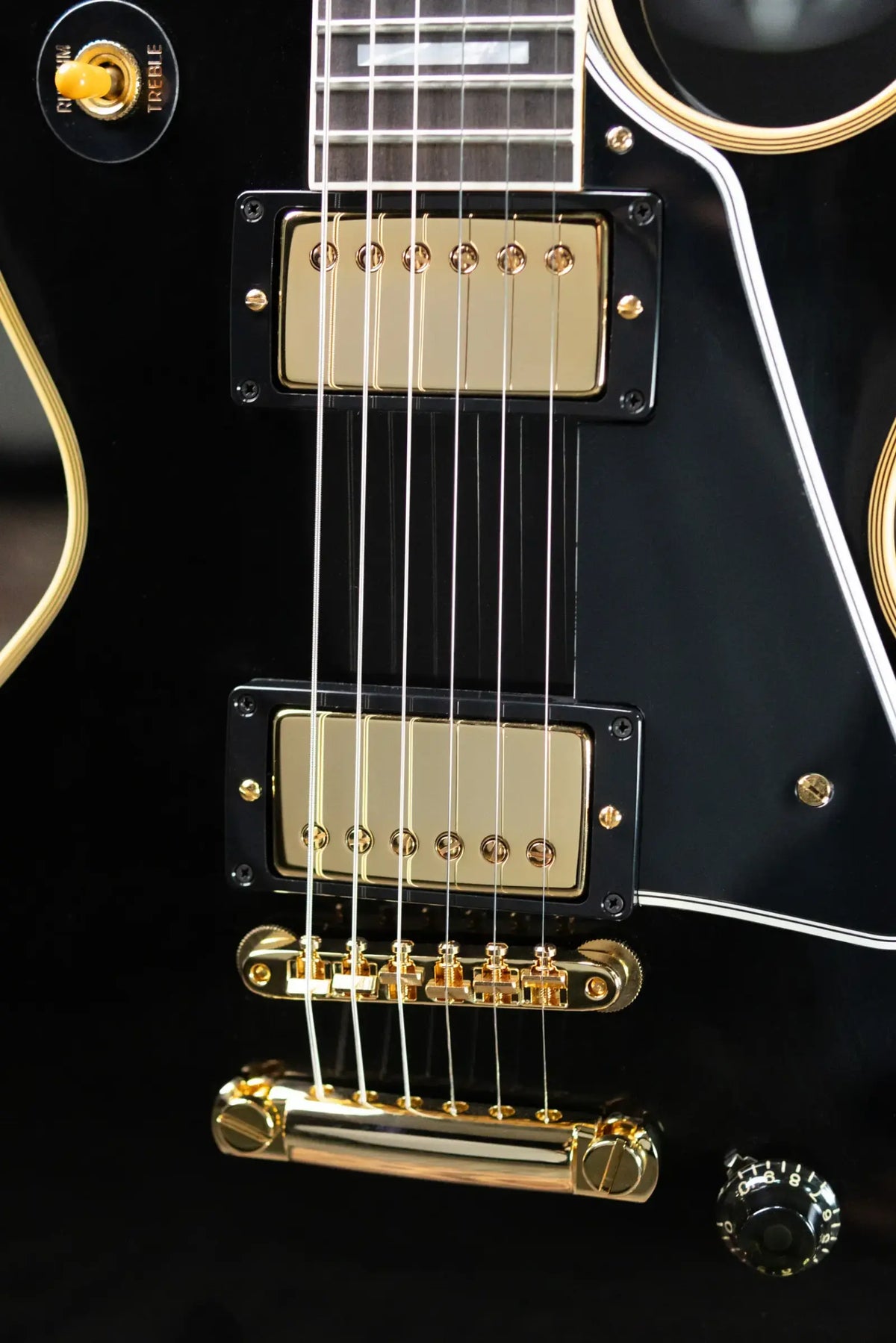 Gibson Custom Shop Made 2 Measure 1957 Les Paul Custom VOS Electric Guitar - Ebony with Hardshell Case