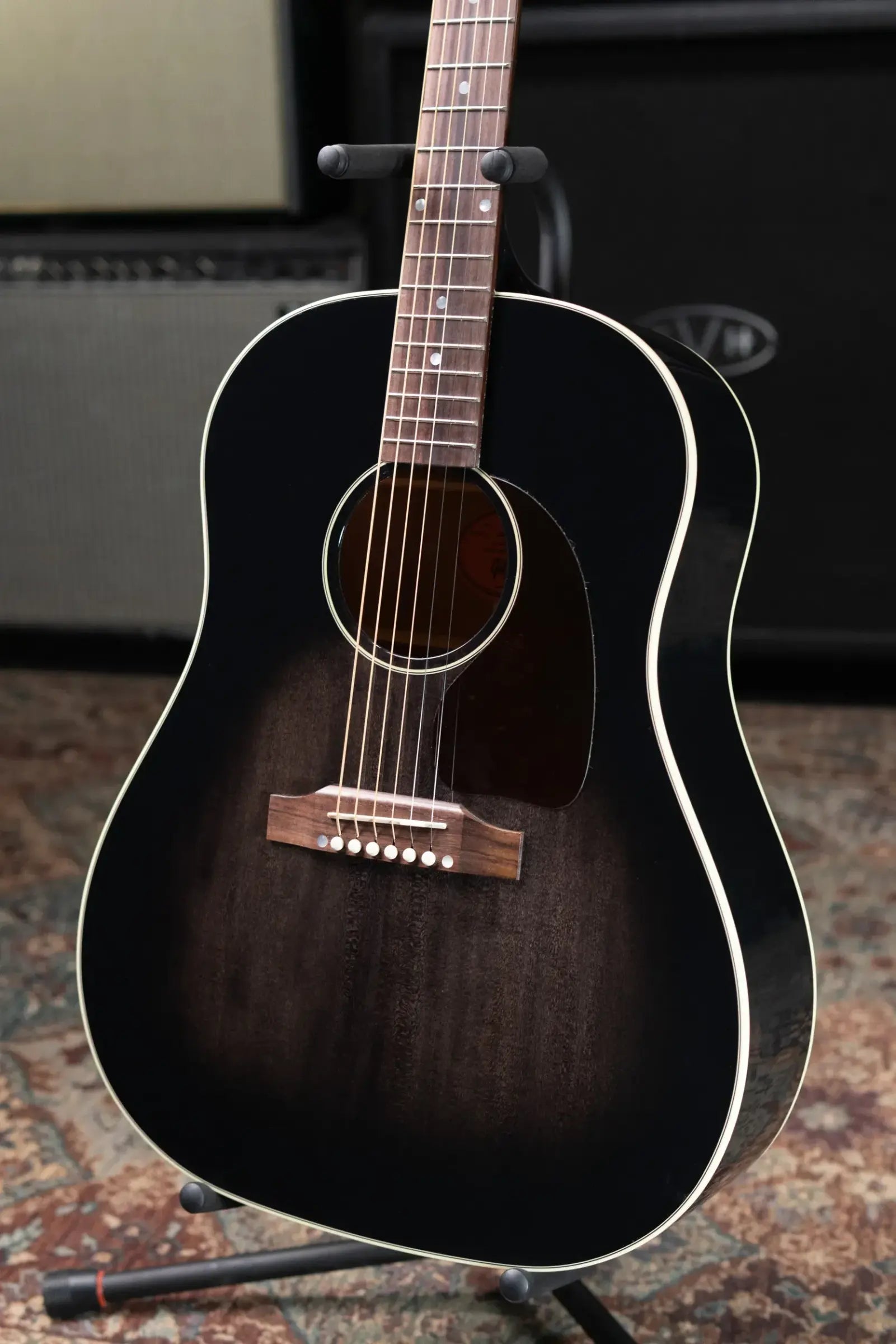 Gibson Custom Shop Made-2-Measure J-45 Standard Acoustic Guitar - Cobra Burst with Hardshell Case