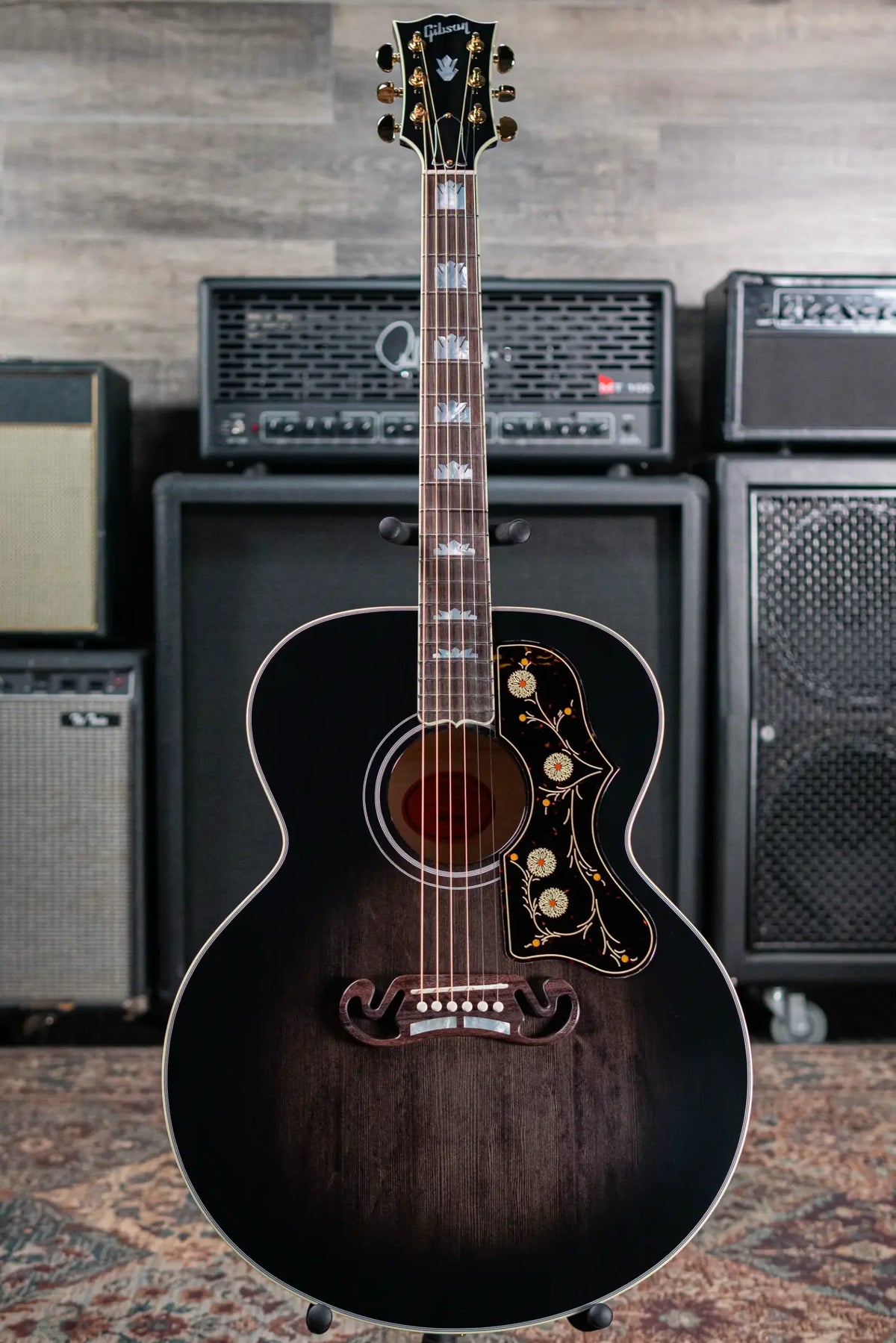 Gibson Custom Shop Made 2 Measure SJ-200 Standard Acoustic Guitar - Cobra Burst with Hardshell Case