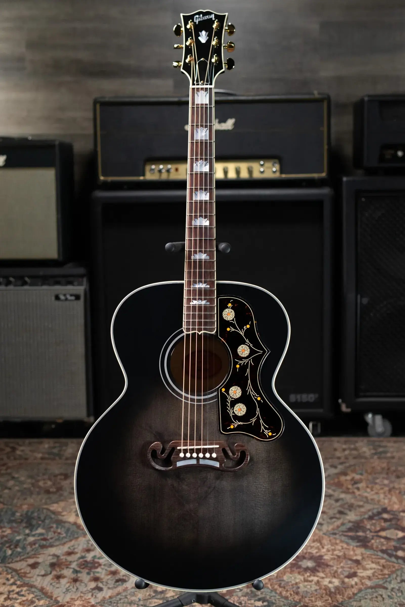 Gibson Custom Shop Made 2 Measure SJ-200 Standard Acoustic Guitar - Cobra Burst with Hardshell Case
