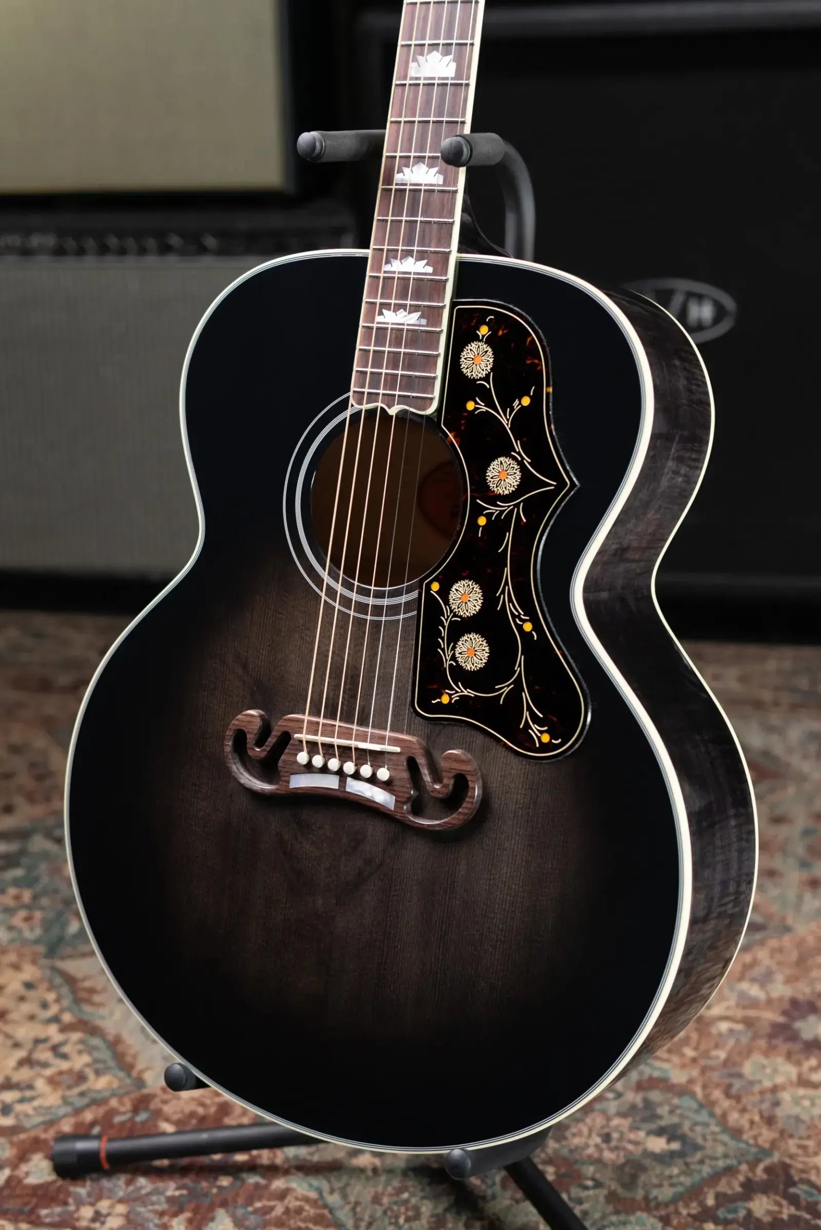 Gibson Custom Shop Made 2 Measure SJ-200 Standard Acoustic Guitar - Cobra Burst with Hardshell Case