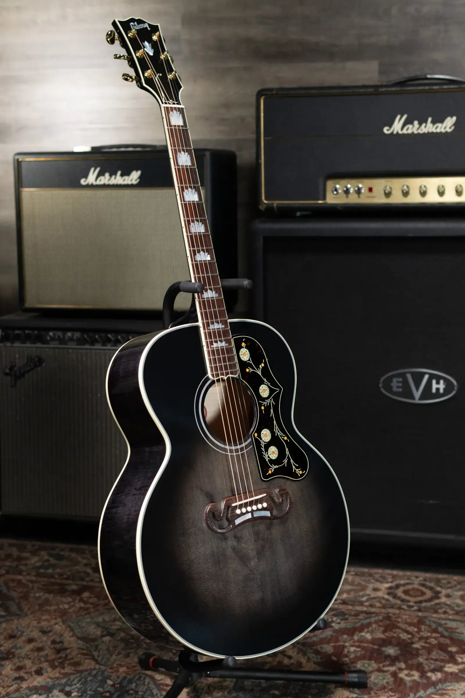 Gibson Custom Shop Made 2 Measure SJ-200 Standard Acoustic Guitar - Cobra Burst with Hardshell Case