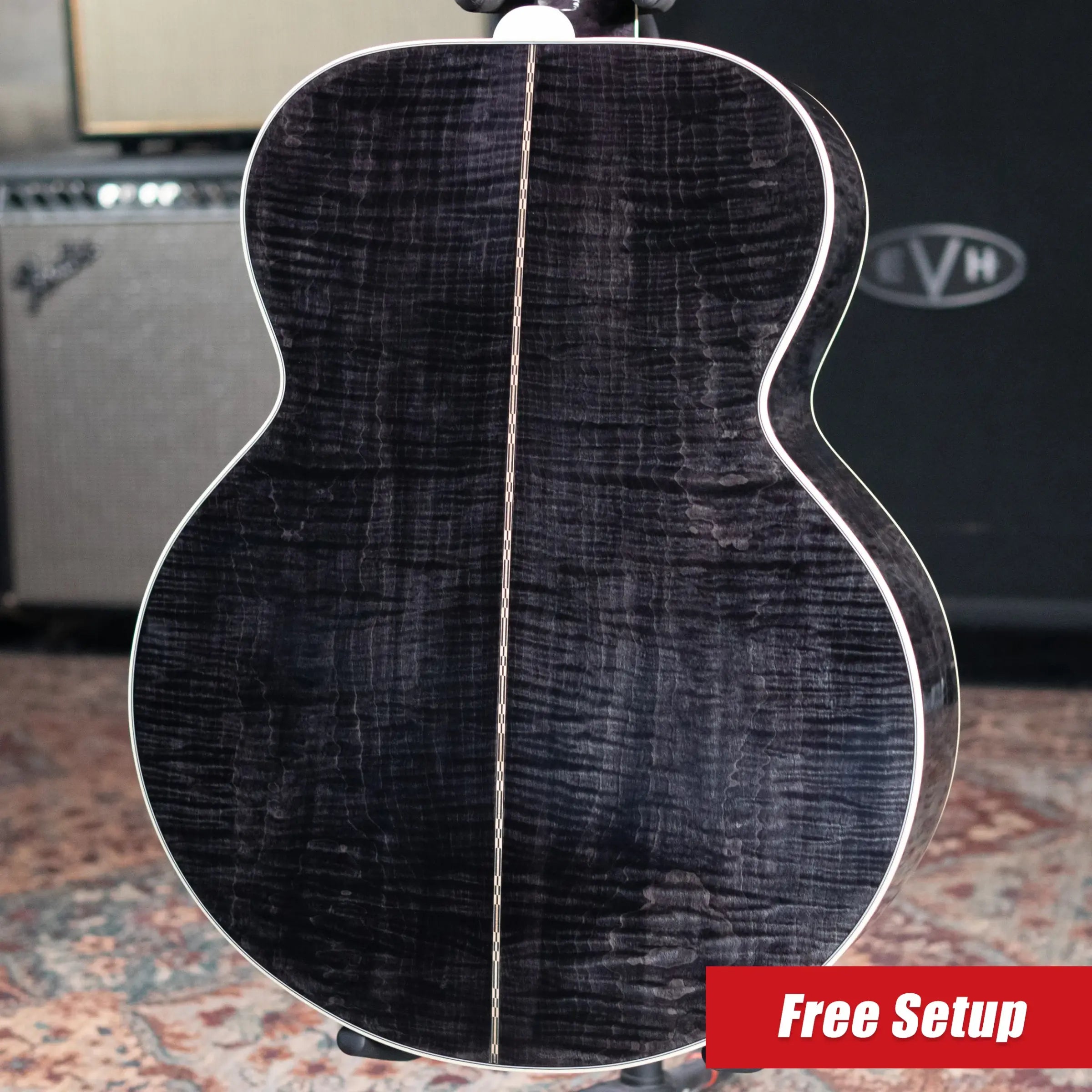 Gibson Custom Shop Made-to-Measure SJ-200 Standard Acoustic Guitar - Cobra Burst with Hardshell Case