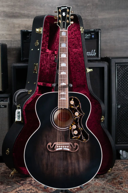 Gibson Custom Shop Made-to-Measure SJ-200 Standard Acoustic Guitar - Cobra Burst with Hardshell Case