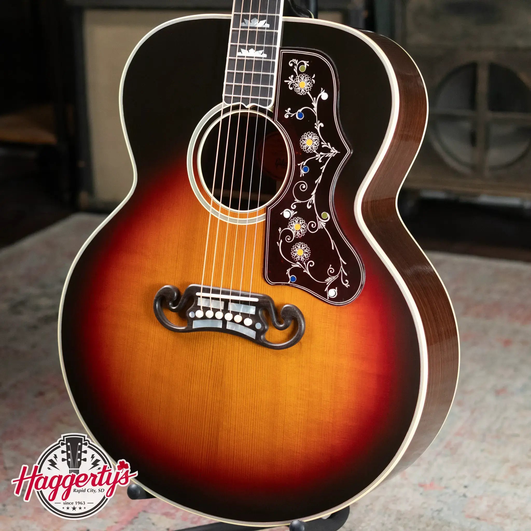 Gibson Custom Shop Pre-War SJ-200 Rosewood Acoustic - Vintage Sunburst with Hardshell Case