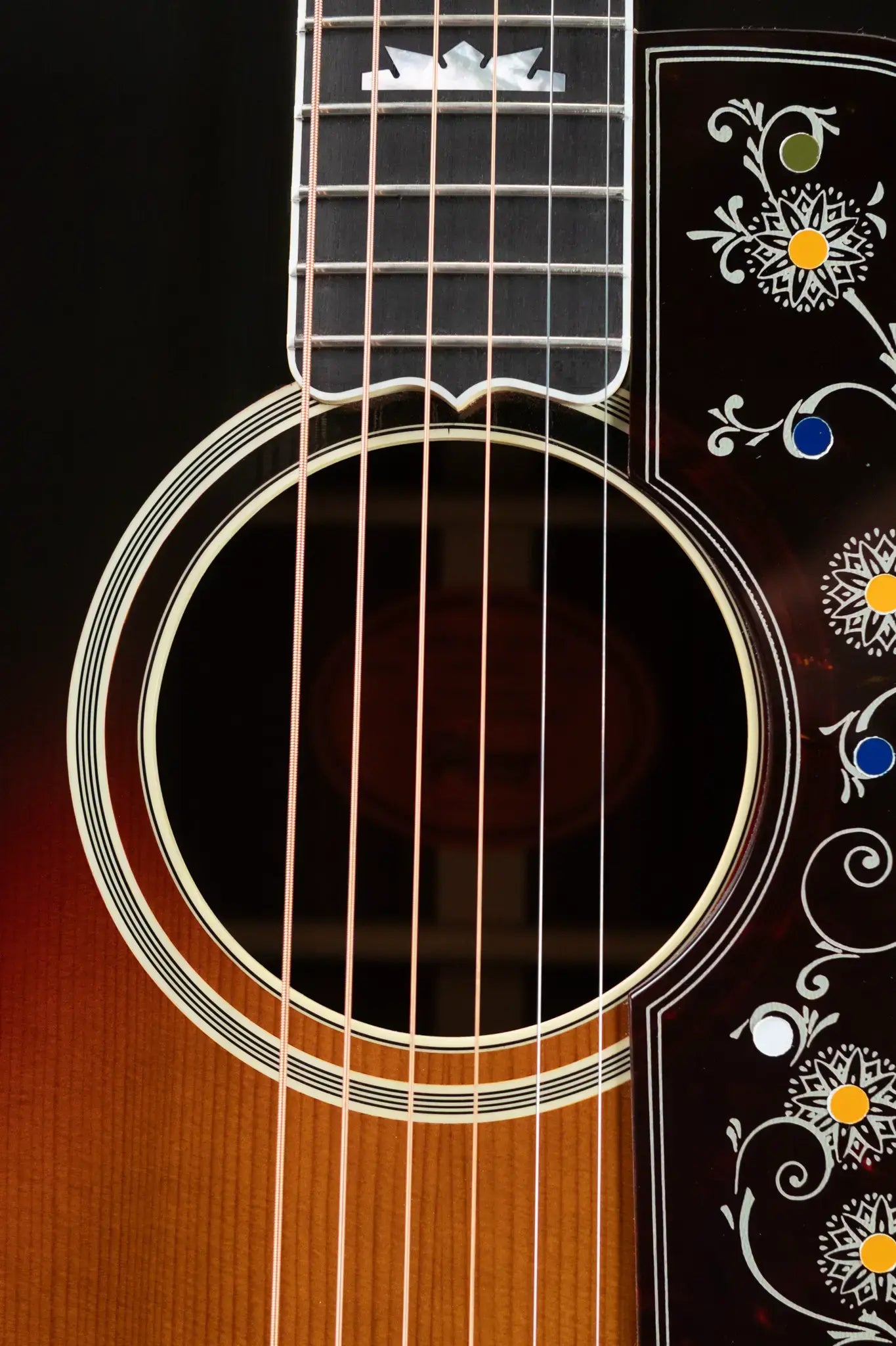 Gibson Custom Shop Pre-War SJ-200 Rosewood Acoustic - Vintage Sunburst with Hardshell Case
