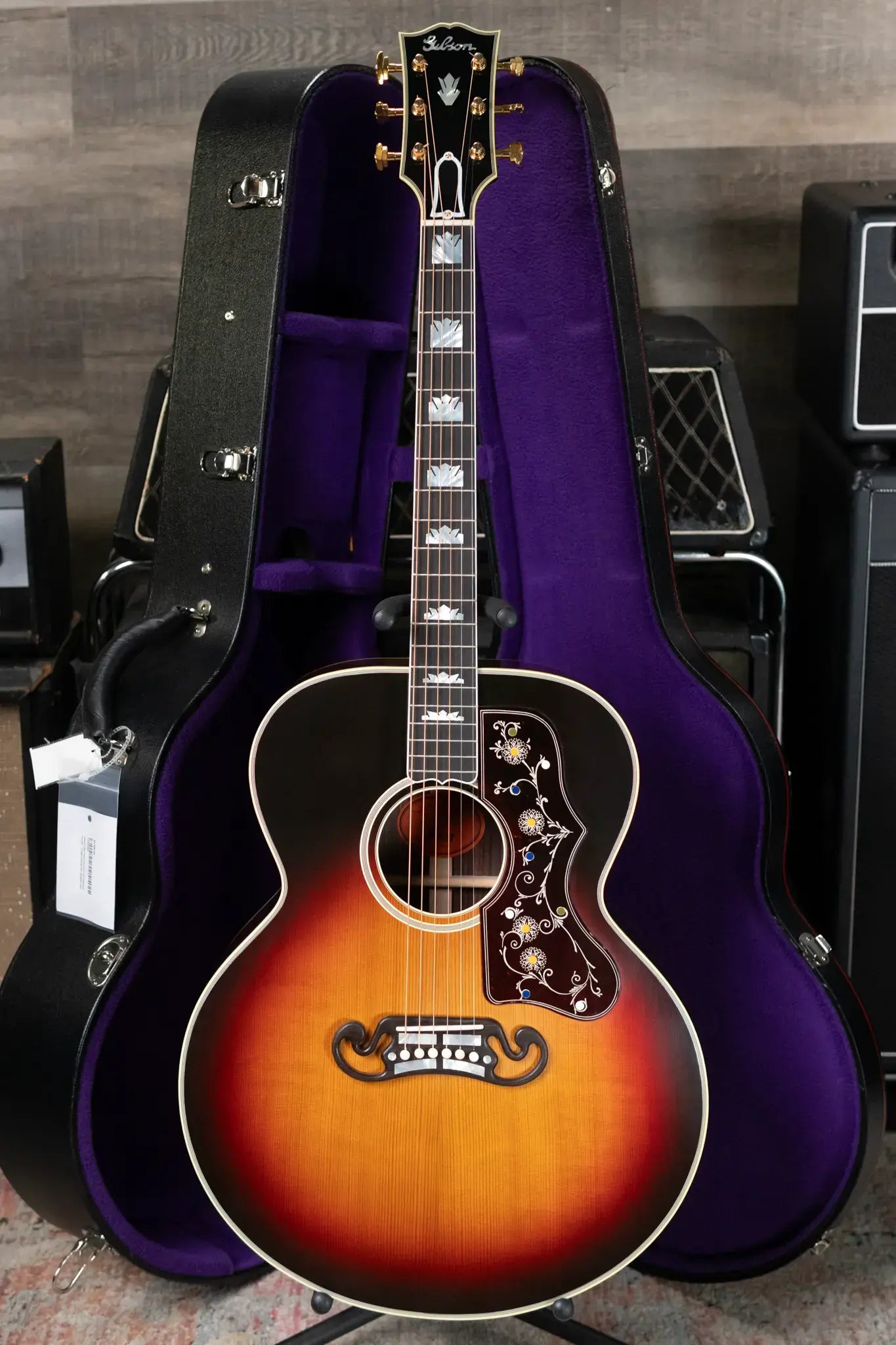 Gibson Custom Shop Pre-War SJ-200 Rosewood Acoustic - Vintage Sunburst with Hardshell Case