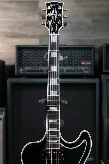 Gibson Custom Shop RD Custom Electric Guitar - Ebony with Hardshell Case