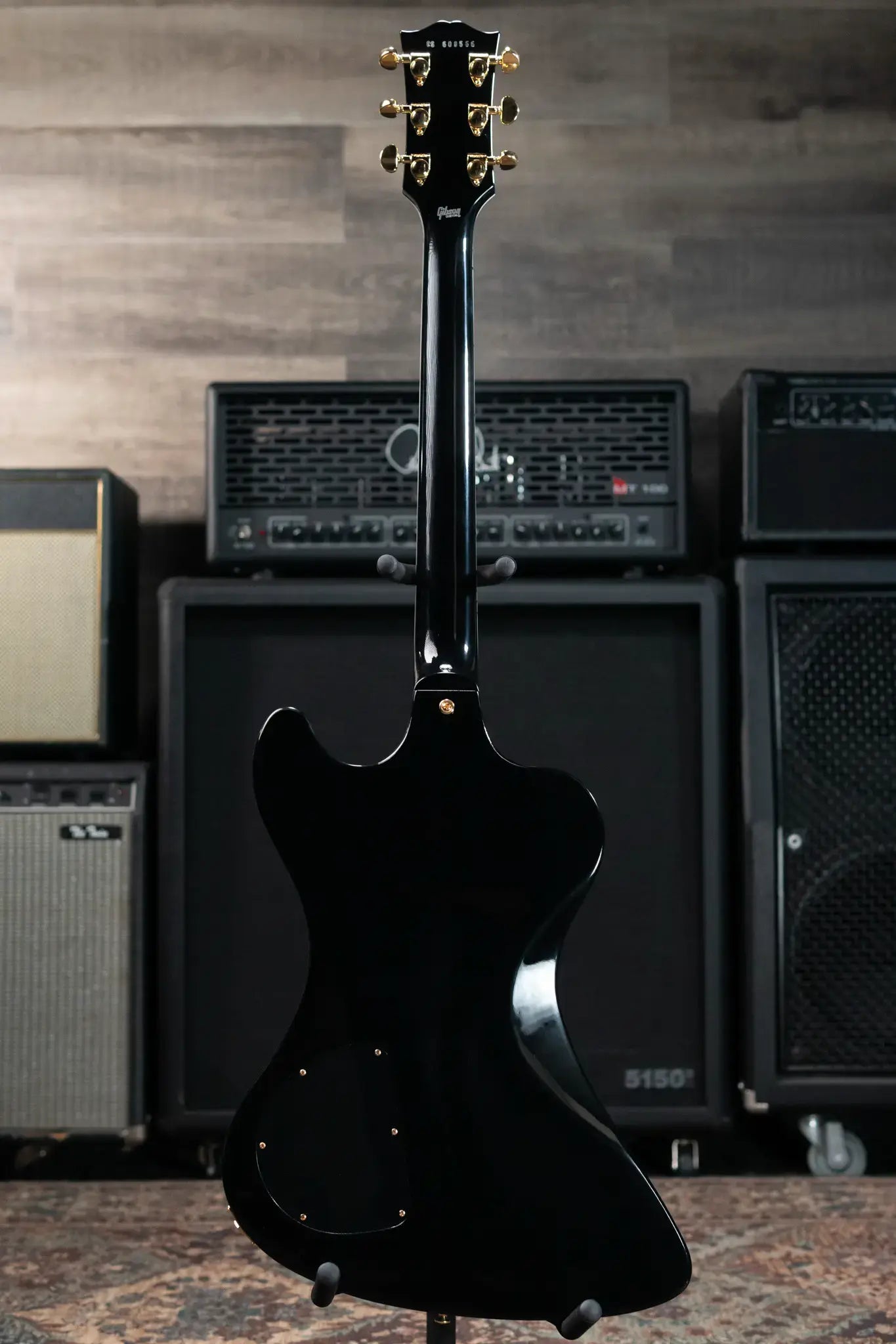 Gibson Custom Shop RD Custom Electric Guitar - Ebony with Hardshell Case