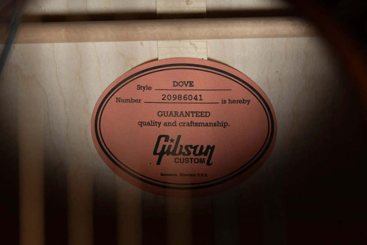Gibson Dove Anniversary Limited Edition Acoustic/Electric Guitar - Cremona Burst with Hardshell Case