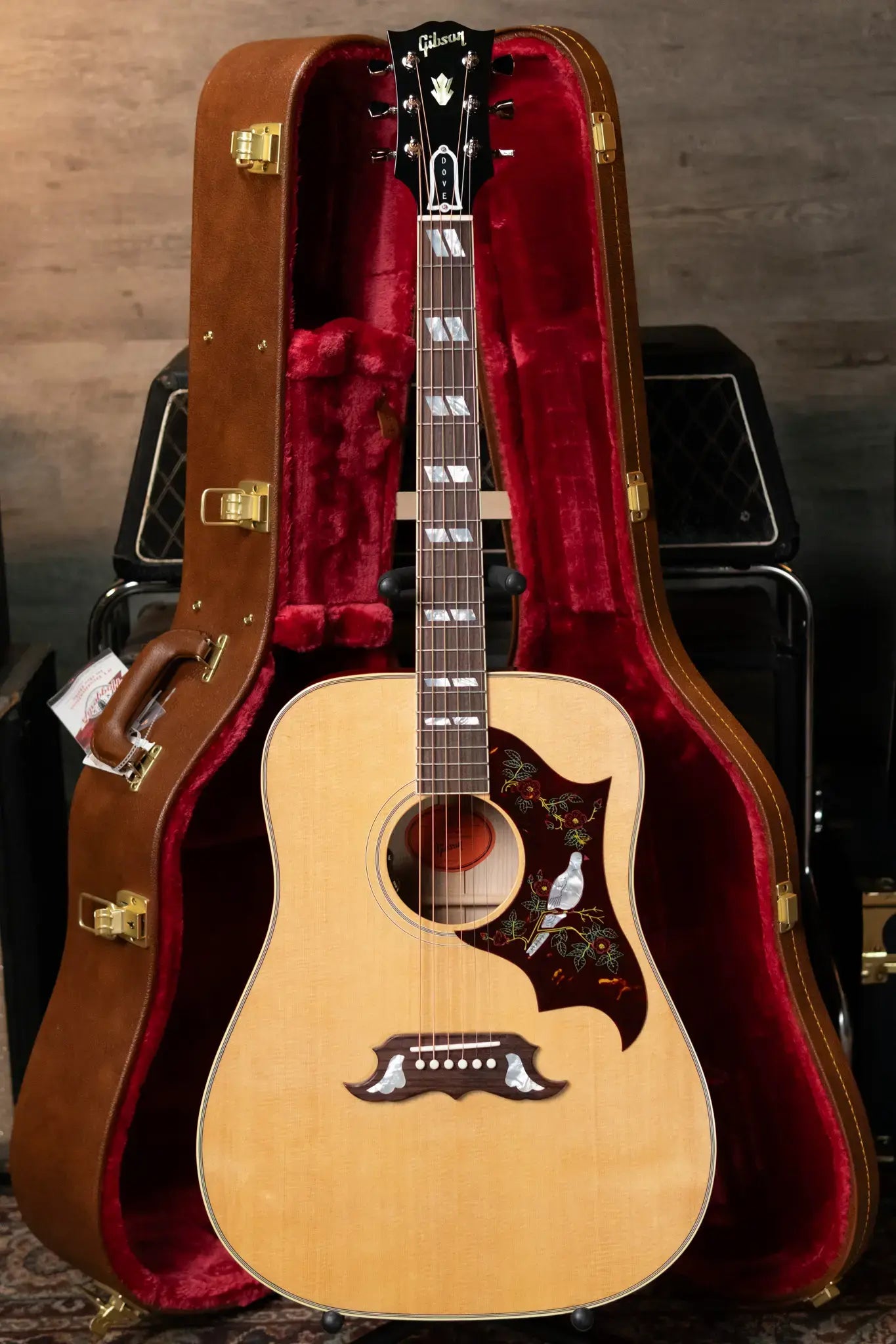 Gibson Dove Original Acoustic/Electric - Antique Natural with Hardshell Case