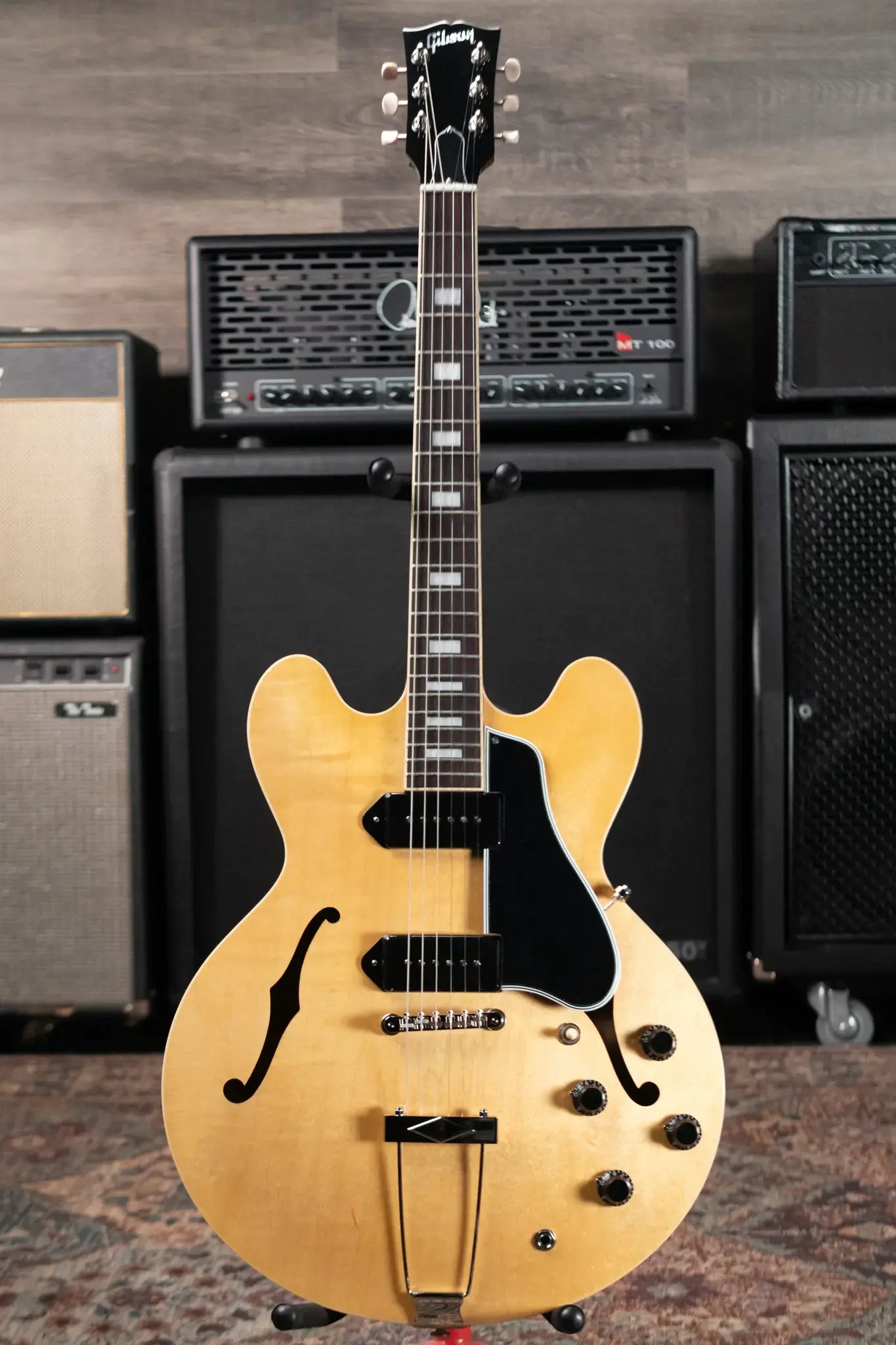 Gibson ES-330 Hollowbody Electric Guitar - Antique Natural with Hardshell Case