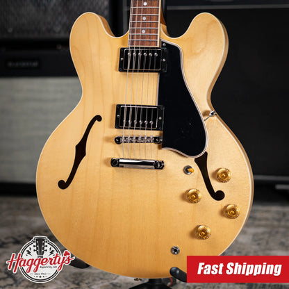 Gibson ES-335 50s Semi-Hollow Electric Guitar - Vintage Natural with Hardshell Case