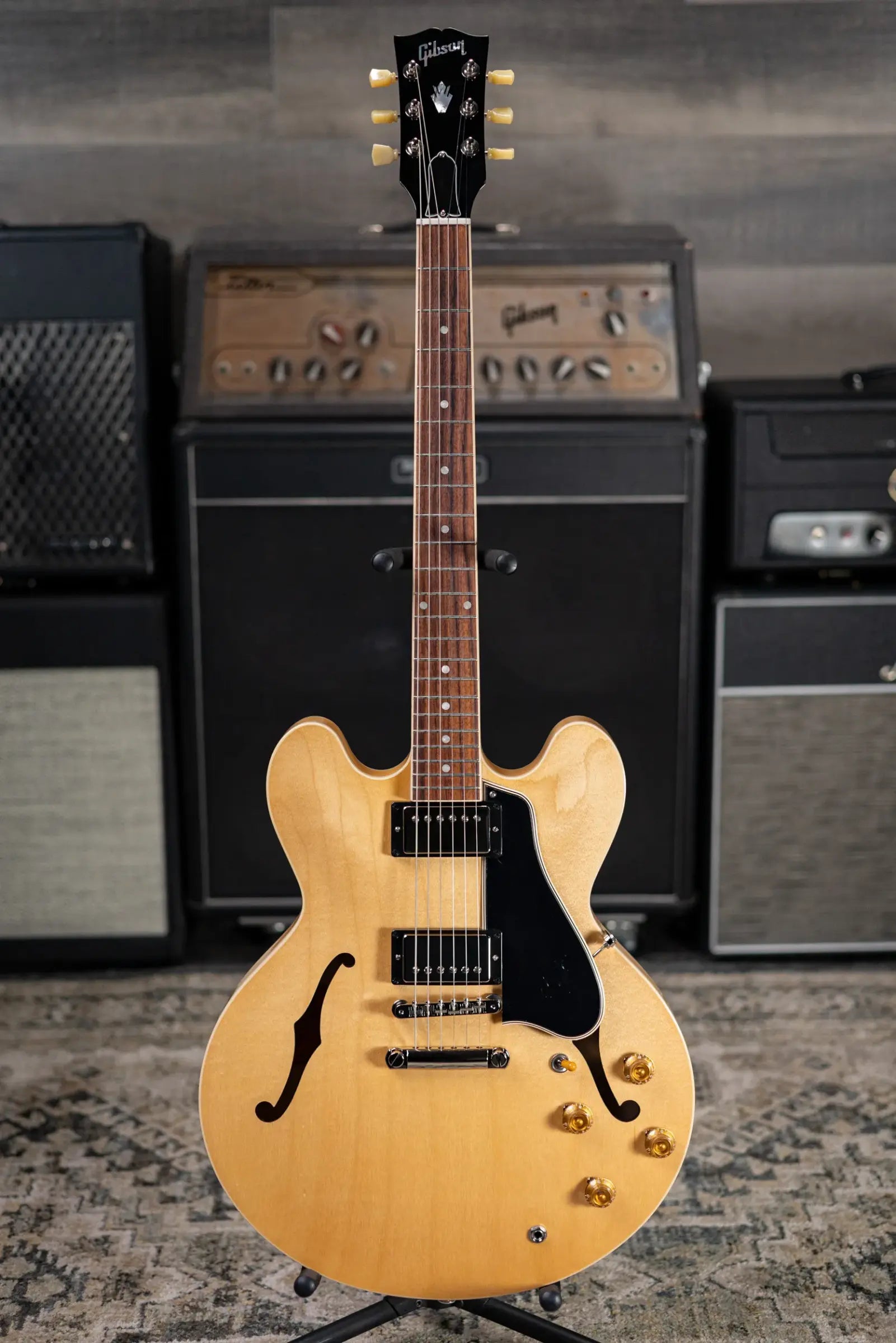 Gibson ES-335 50s Semi-Hollow Electric Guitar - Vintage Natural with Hardshell Case