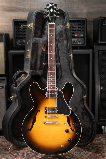 Gibson ES-335 Dot Semi-Hollow Electric Guitar - Vintage Sunburst with Hardshell Case - Used